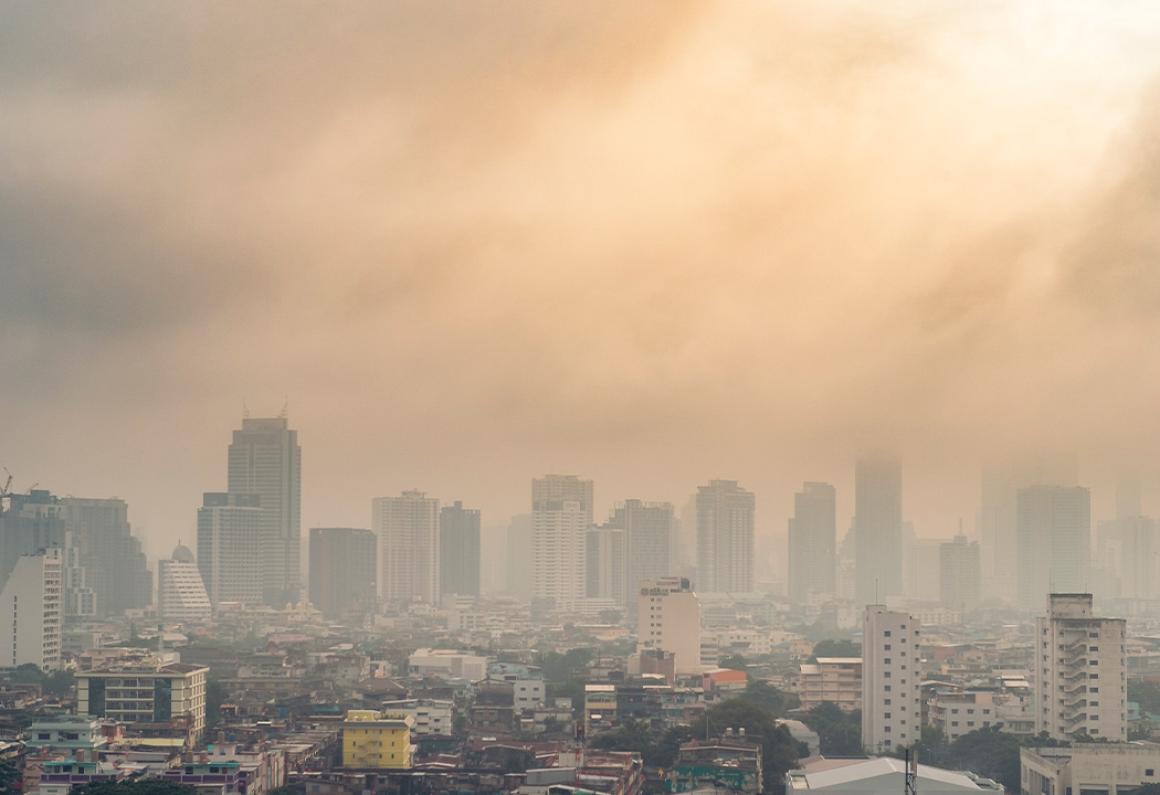 Città dove si respira una brutta aria