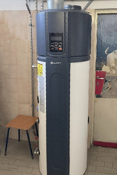 ICMA pompa di calore Clivet per acqua calda sanitaria 