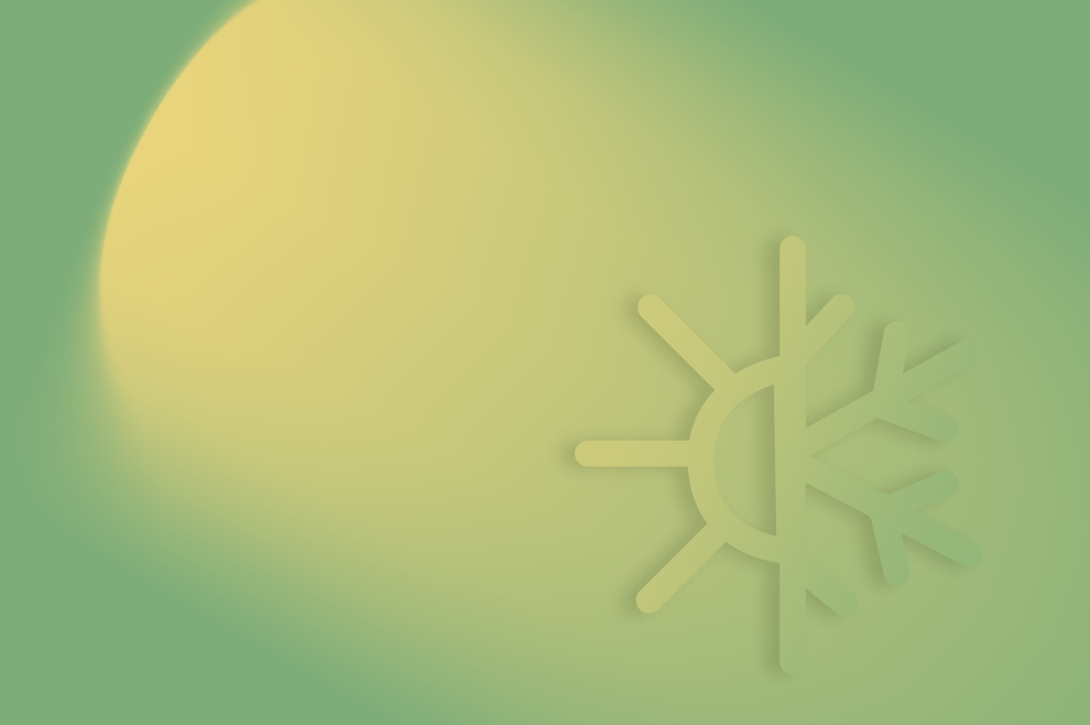 AURA: Aura aux quatre saisons! Signe graphique pour chaud-froid.